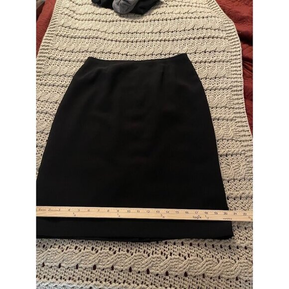 Jones Wear Black Pencil Skirt Suit Size 10 100% Polyester Professional Attire - Picture 6 of 10